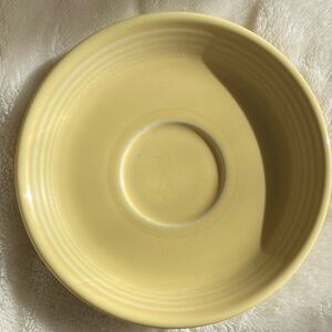 Fiestaware yellow saucer